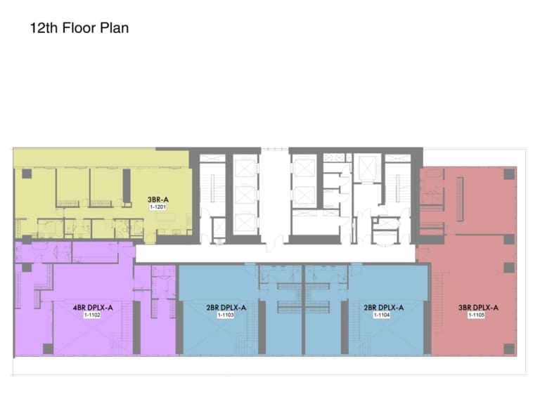 W The Residence 12th Floor Plan