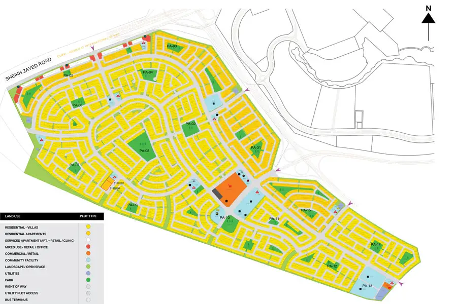Jebel Ali Hills Plots Master Plan