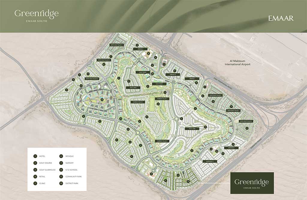 Greenridge by Emaar Master Plan Greenridge by Emaar Master Plan