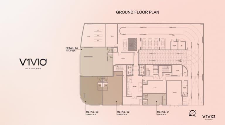 V1VID Residence Ground Floor Plan