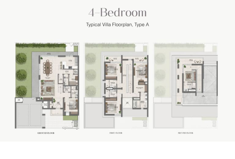 Avena 4 Bedroom Villa Type A Floor Plan