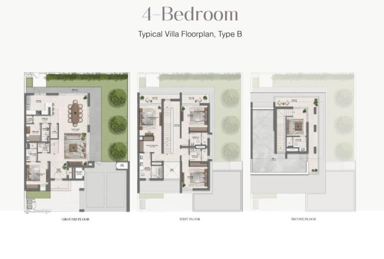 Avena 4 Bedroom Villa Type B Floor Plan