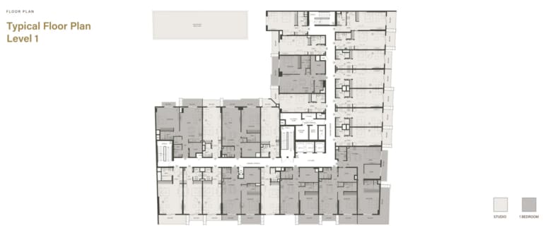 Binghatti Dawn Level 1 Typical Floor Plan