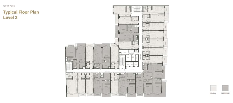 Binghatti Dawn Level 2 Typical Floor Plan
