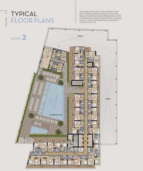 Merano Tower Level 2 Typical Floor Plan