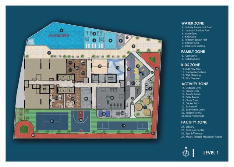 OASIZ Level 1 Floor Plan