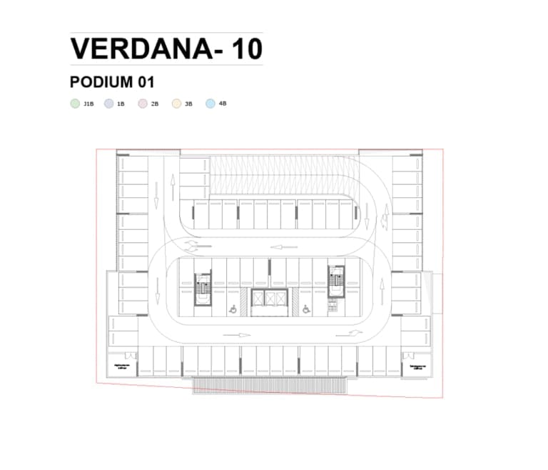 Verdana Residence 10 Podium 1 Floor Plan