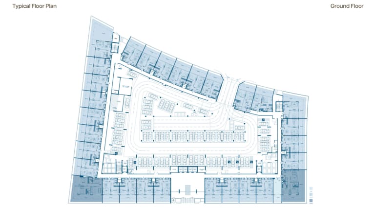 Binghatti Aurora Ground Floor Plan