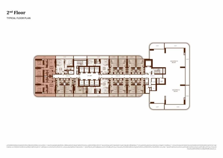 Binghatti Hillviews 2nd Floor Plan
