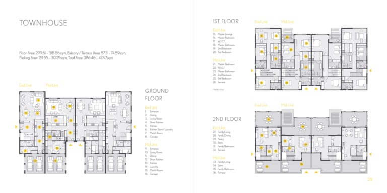 California Village Townhouse Floor Plan