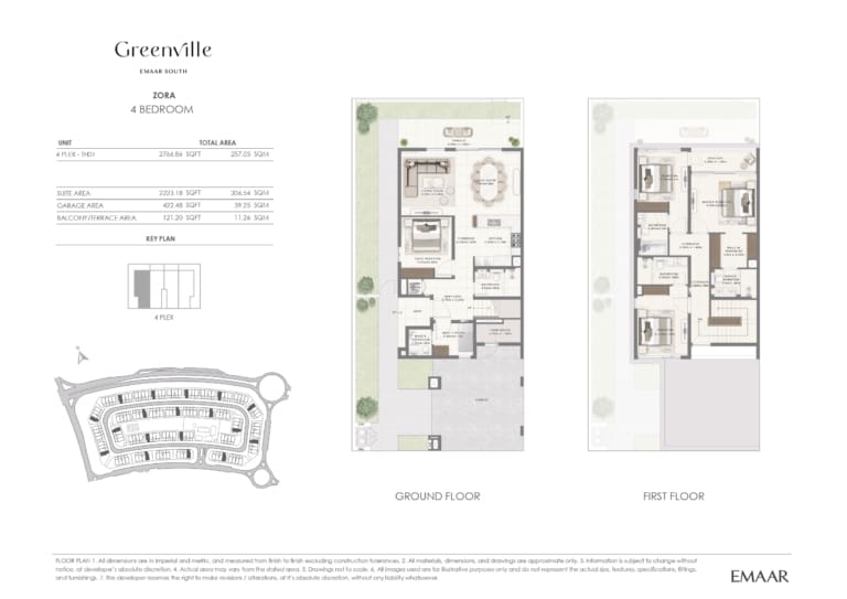 Greenville Zora 4 Bedroom Floor Plan
