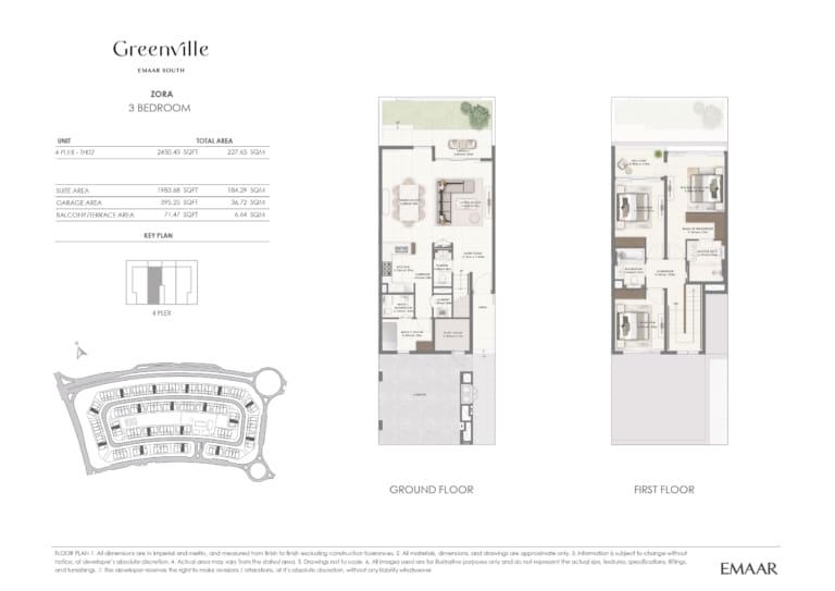 Greenville Zora 3 Bedroom Floor Plan