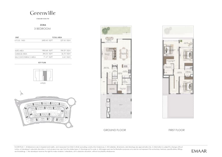 Greenville Zora 3 Bedroom 1 Floor Plan