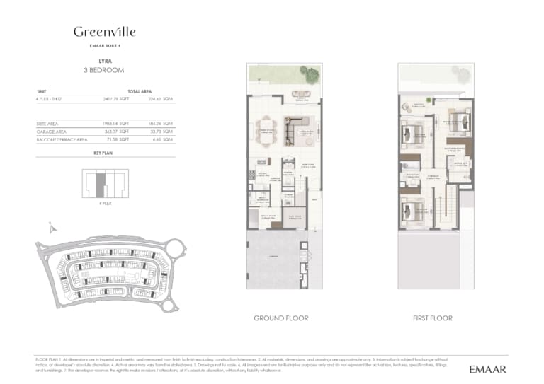 Greenville Lyra 3 Bedroom Floor Plan