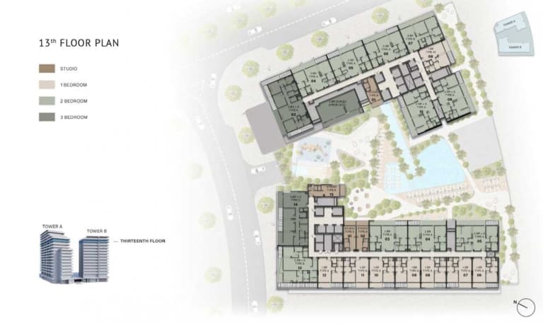 Hillgate 13th Floor Plan