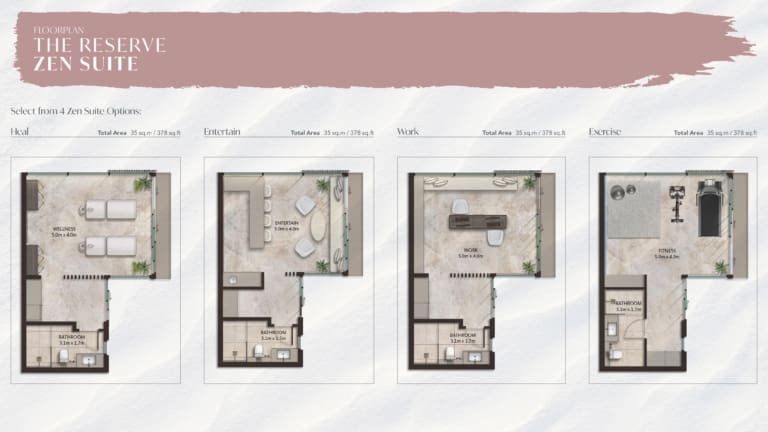 Alaya Beach The Reserve Zen Suite Floor Plan