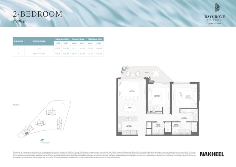 Bay Grove 2 Bedroom Type B Floor Plan