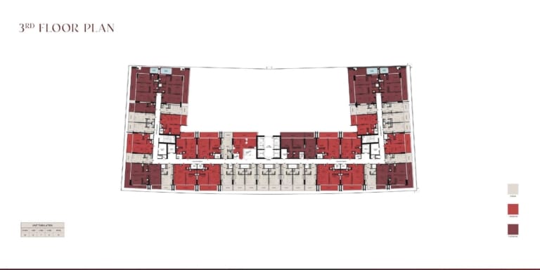 Binghatti Ruby 3rd Floor Plan