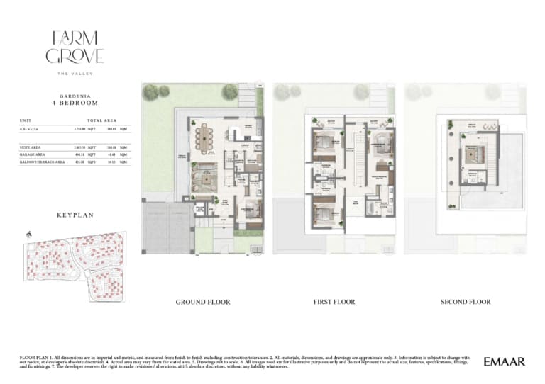 Farm Grove Gardenia 4 Bedroom Floor Plan