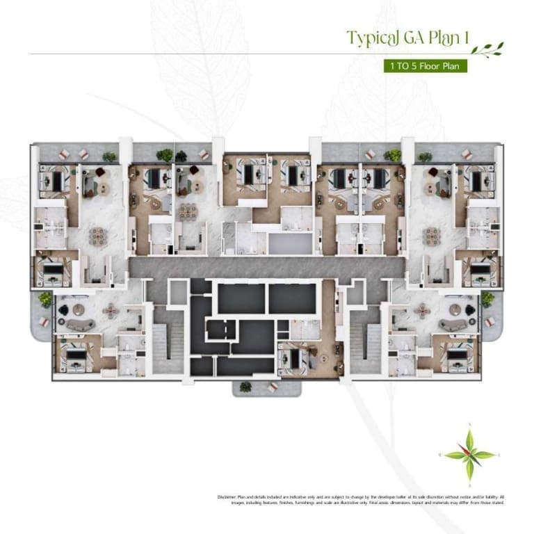 Vega Residences 1st to 5th Floor Plan