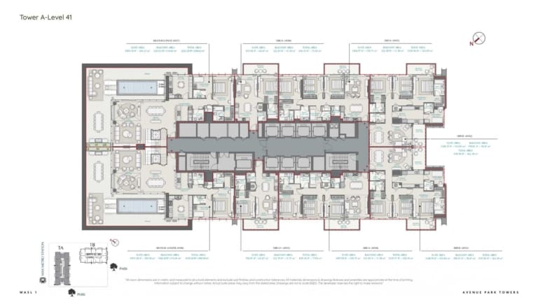 Avenue Park Tower A Level 41 Floor Plan