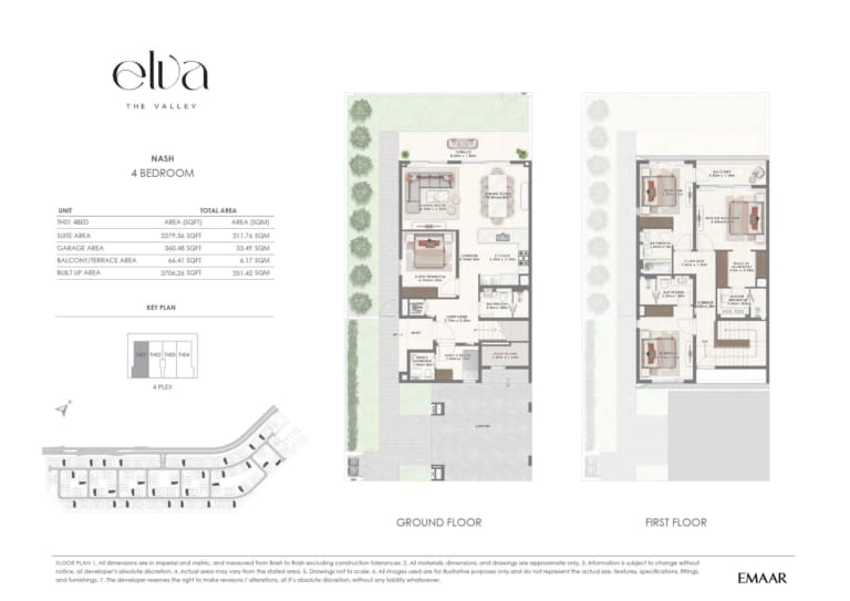 ELVA The Valley NASH 4 Bedroom Floor Plan