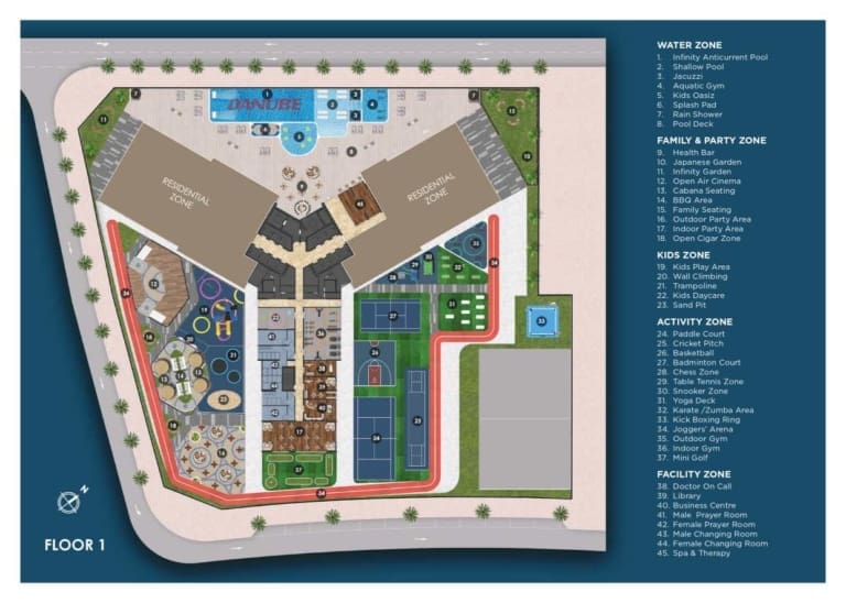 Timez by Danube 1st Floor Plan