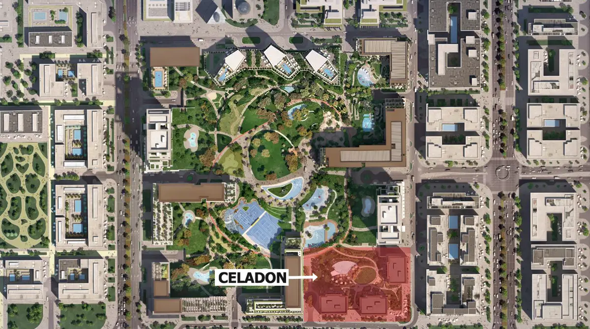 Celadon Central Park by Meraas Master Plan