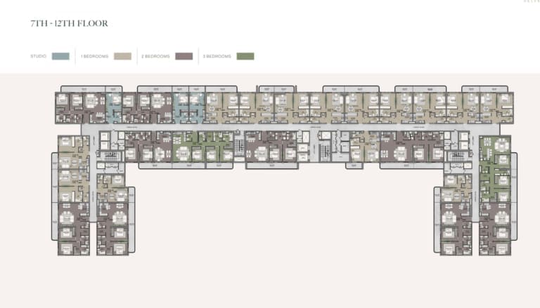 Helvetia Residences 7th to 12th Floor Plan