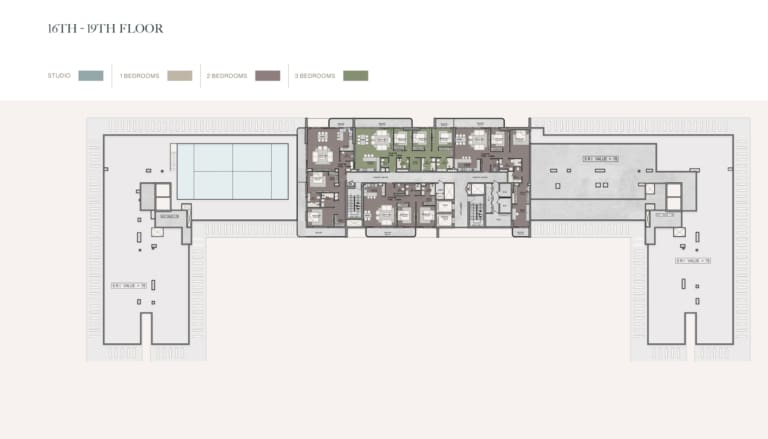 Helvetia Residences 16th to 19th Floor Plan