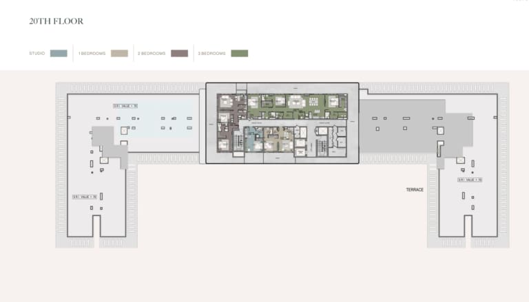 Helvetia Residences 20th Floor Plan