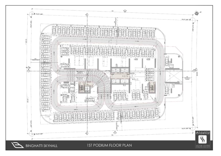 Binghatti Skyhall 1st Podium Floor Plan