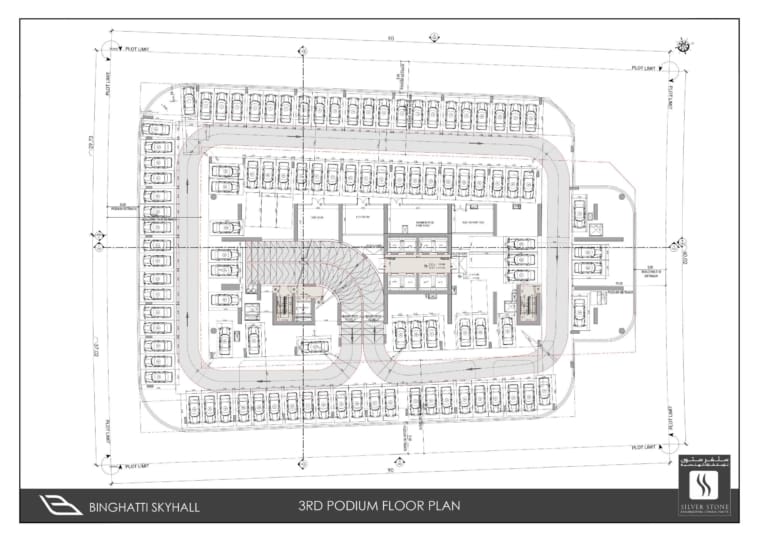 Binghatti Skyhall 3rd Podium Floor Plan