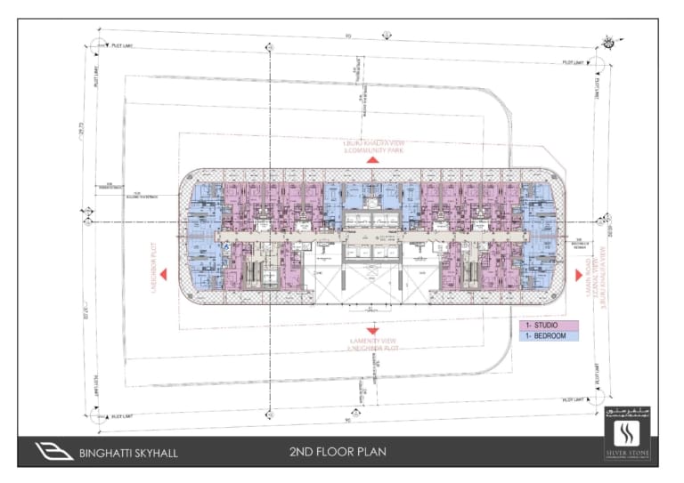 Binghatti Skyhall Second Floor Plan