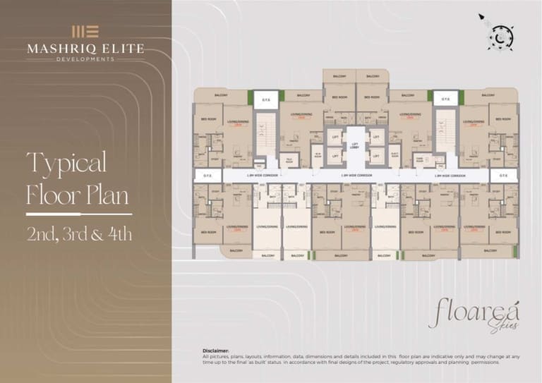 Floarea Skies 2, 3 & 4th Typical Floor Plan