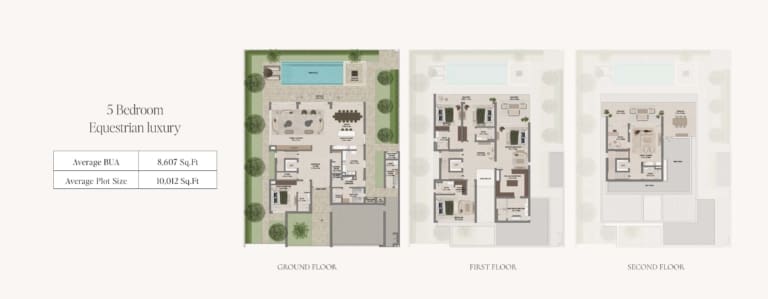 Emaar Grand Polo 5 Bedroom Equestrian Luxury Floor Plan