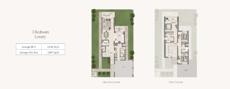 Emaar Grand Polo 3 Bedroom Luxury Floor Plan