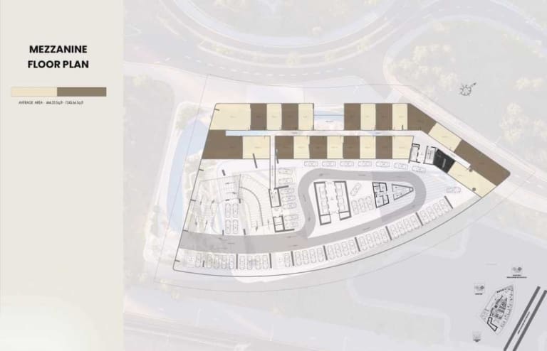 Samana Barari Heights Mezzanine Floor Plan