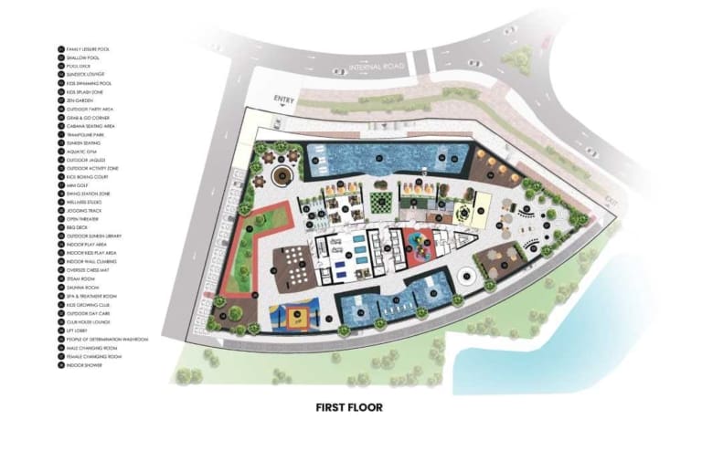 Samana Barari Heights First Floor Plan