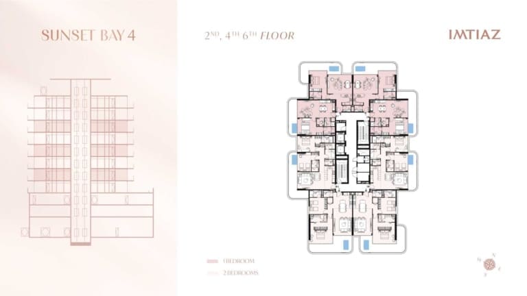 Sunset Bay 4 – 2, 4 & 6th Floor Plan