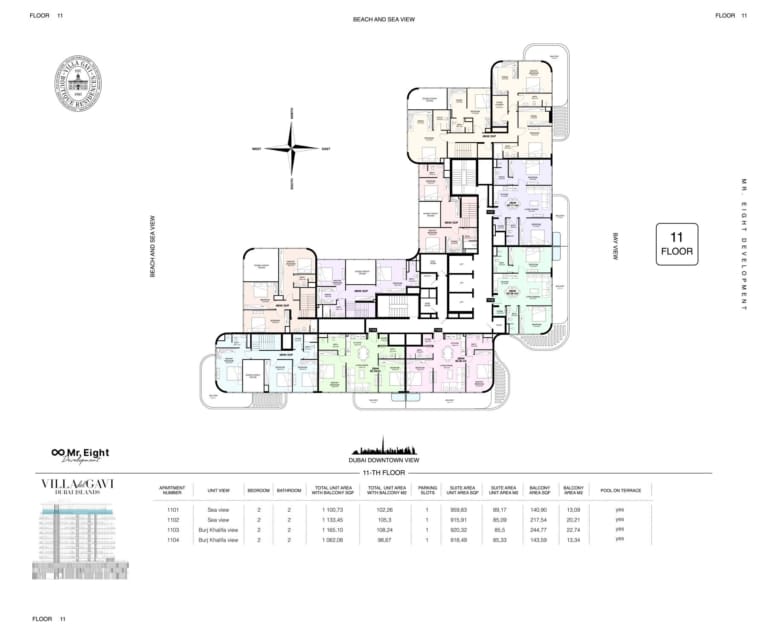 Villa Del GAVI Residences 11th Floor Plan