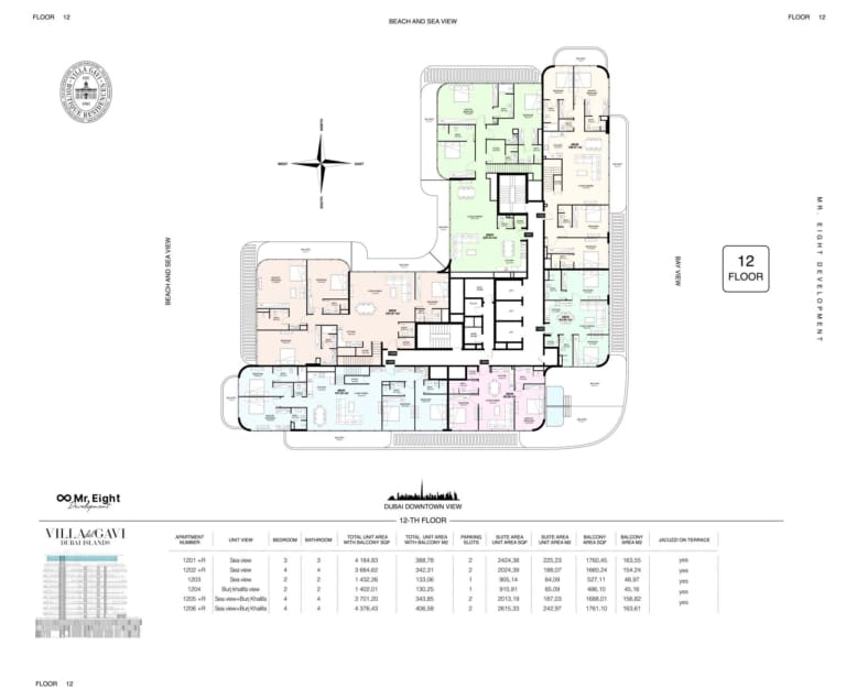 Villa Del GAVI Residences 12th Floor Plan