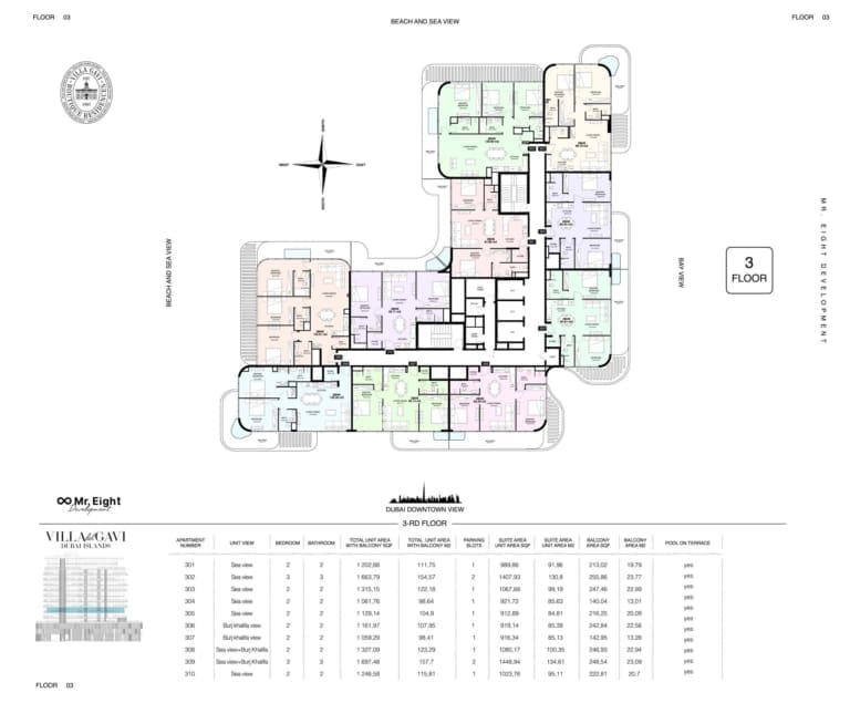 Villa Del GAVI Residences 3rd Floor Plan