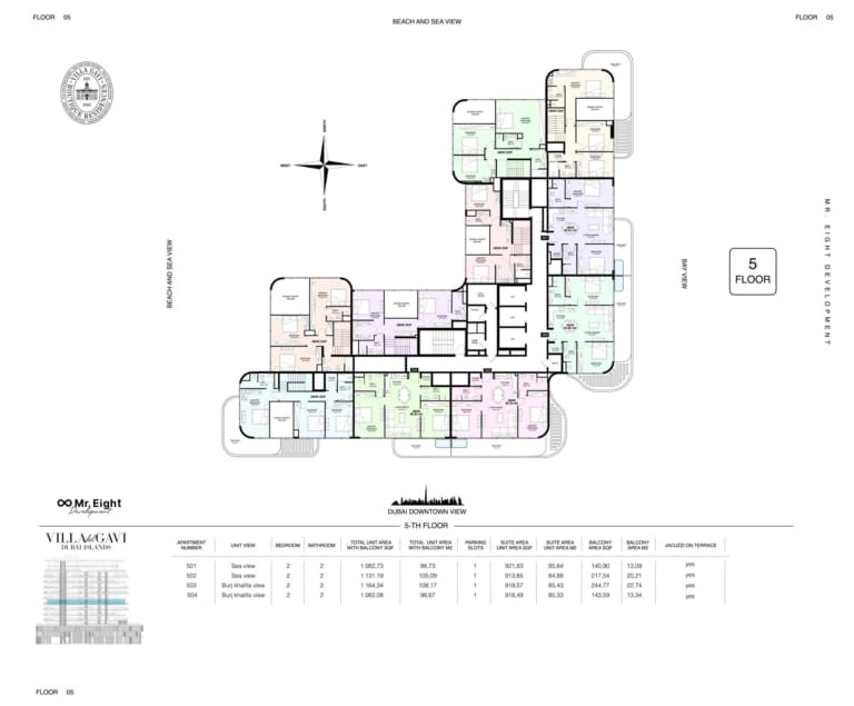 Villa Del GAVI Residences 5th Floor Plan