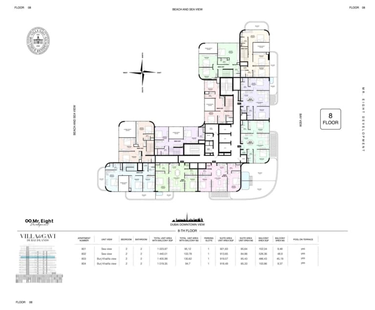 Villa Del GAVI Residences 8th Floor Plan