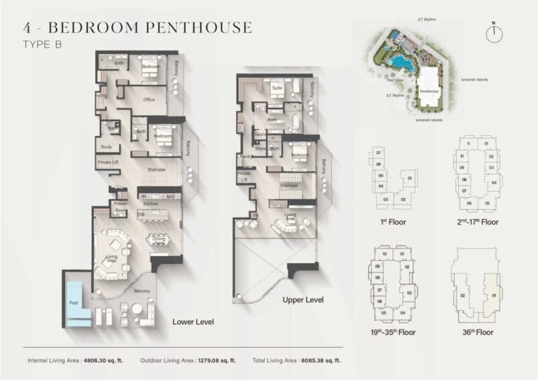 Altiera Heights 4 Bedroom Type B Floor Plan