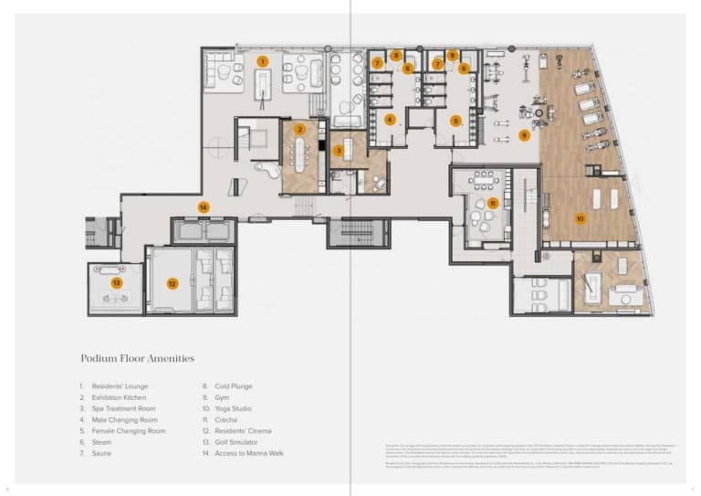 Residences Du Port Podium Floor Plan