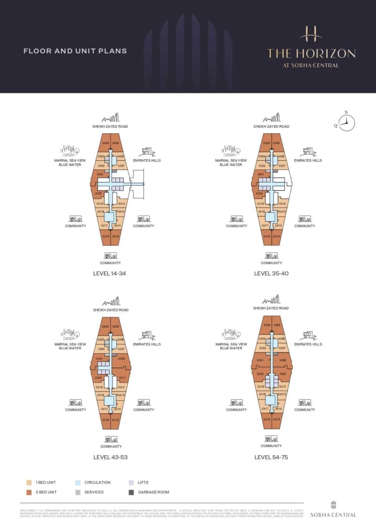 The Horizon Floor & Unit Plans
