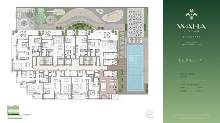 Waha Living Level 1 Floor Plan