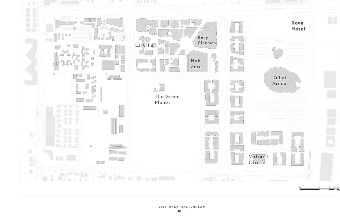 Rove City Walk by Emaar Master Plan